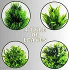 AKP 6-Piece Realistic Artificial Plant Set for Home Decor and Living Room lifelike faux plants - Perfect Gift Idea