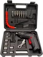 Shopper52 Electric Cordless Screwdriver Kit Set with USB Cable for Home Office 