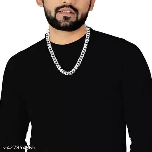 Silver Plated Alloy Chain for Men