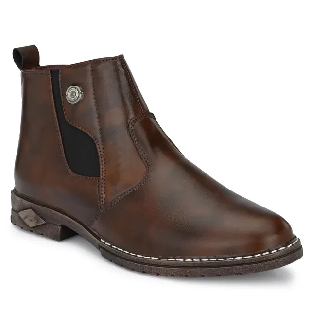 Boots for Men (Brown, 7)