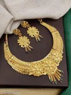 Alloy Necklace with Earrings for Women 