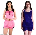 Satin Nightdress Set for Women 