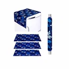 Grover 1 Fridge Top Cover with 1 Handle cover & 3 Placemat 