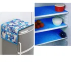 Knit Printed Fridge 3 Pcs Mat with Top Cover 