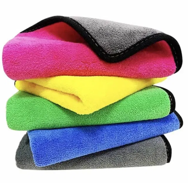 Microfiber Cleaning Cloth for Car (Multicolor, 30x40 cm) (Pack of 5)