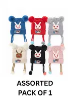 Woolen Printed Cap for Kids 