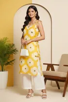 Tie Up Rayon Kurti for Women 
