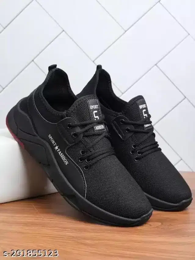 Casual Shoes for Men (Black, 6)