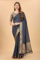 New Fancy Vichitra Festive Sarees 