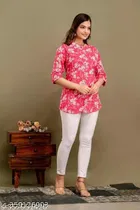 Cottonthree Quarter Sleeves Top for Women 