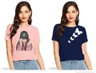 Half Sleeves Printed T-shirts for Women & Girls 