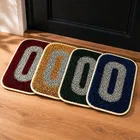 Small Cotton Doormats Rectangle [13x20] Pack of 4 Assorted Colour