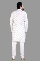 Cotton Blend Printed Kurta for Men 