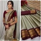Cotton Silk Zari Woven Saree for Women 