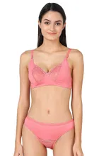 Pibu वीमेन कॉटन ब्रा पैंटी सेट 