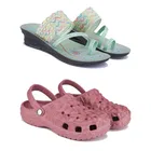 Combo of Sandals & Clogs for Women 