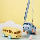 Plastic Bus Shape Sipper Bottle for Kids, Multicolor 