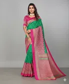 Mysore Silk Printed Saree for Women (Green, 6.3 m)