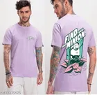 Round Neck Back Print T-Shirt for Men 