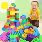 Plastic 50 Pcs Block Toys Set for Kids (Muticolor, Set of 1)