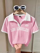 Lycra Top for Women, Pink 