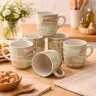 Ceramic Tea & Coffee Cup, White, Pack of 6 