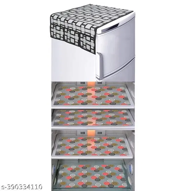 Fridge Cover Set (Multicolor, Set of 5)
