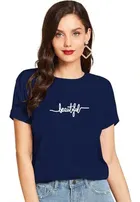 Half Sleeves Printed T-shirt for Women & Girls 