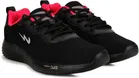 Campus Lisa Sports Shoes for Women (Black & Red, 7)