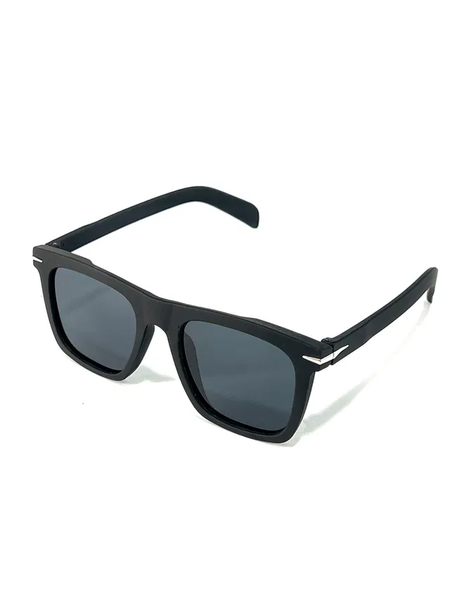 ABS Plastic Square Shape Sunglasses for Men (Black)