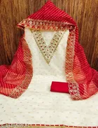 Embroidered Floral Patiala Suit for Women 