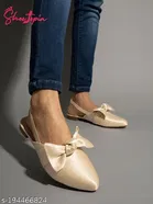 Synthetic Pointed Toe Mules for Women 