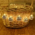 10 LED Metal Spherical Shape Balls Diwali Decoration Light