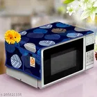 KANUSHI Industries® Microwave / Oven Top Cover With 4 Utility Pockets + 1 Pc Top Load Fully Automatic Washing Machine Cover + 1 Pc FRIDGE HANDLE COVER 