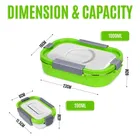 Stainless 2 Containers Lunch Box 