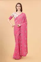 Trendy Zoya Silk Saree with Blouse Piece For Women 