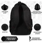 Polyester Backpack for Men & Women, Black