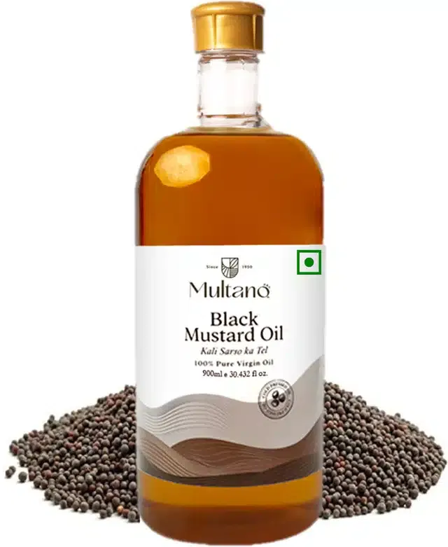 Cold Pressed Black Mustard Oil for Hair (900 ml)