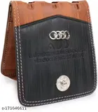 PU Solid Wallet for Men, Black & Brown