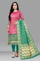 Art Silk Printed Kurti with Dupatta for Women 