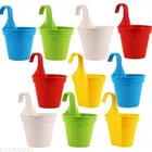 Plastic Hanging Planters (Multicolor Pack of 10)