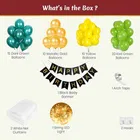 Jungle Theme Birthday Balloon Decoration Kit , Multicolor, Pack Of 62