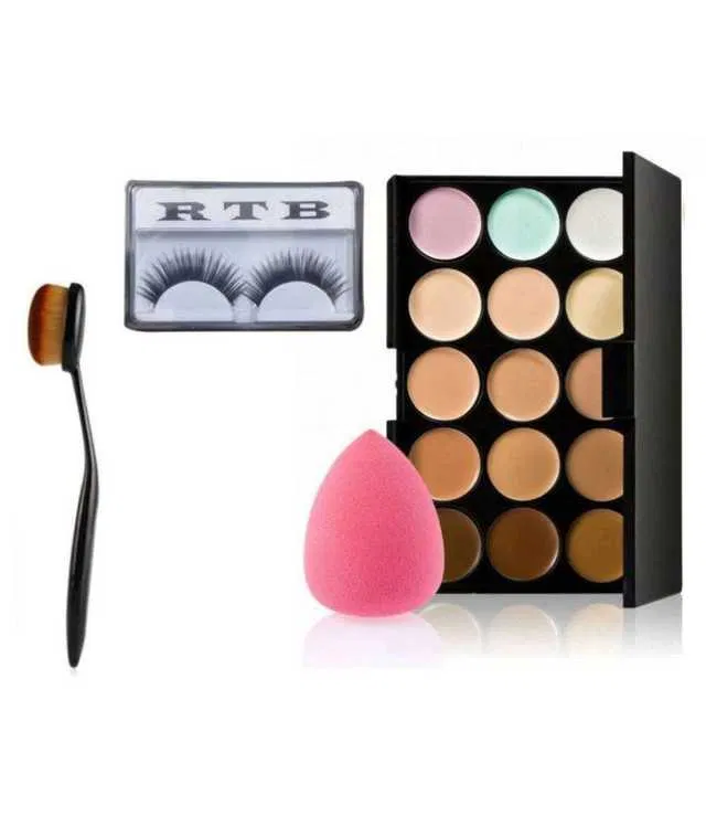 Lenon 15 Colour Contour Brush Eyelash for Face (4 g) (S-82)