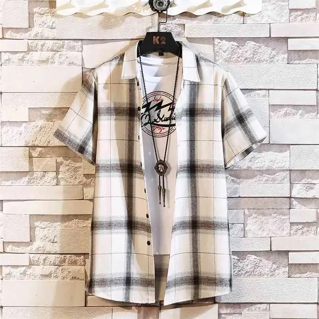 Half Sleeves Shirt for Men (White, S)