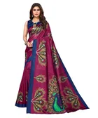 Printed Saree with Unstitched Blouse for Women 