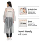 CITIZEN Rain coat Eco Trans pvc fluorescent Long Glassy coat 