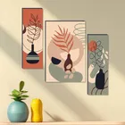 Akarts beautiful flower pot painting set of 3