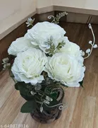 Plastic Artificial Flower With Pot,Multicolour