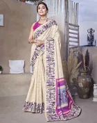 Art Silk Printed Saree for Women 