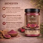 100% Natural & Pure Beetroot Powder, Beta Vulgaris, 200 g